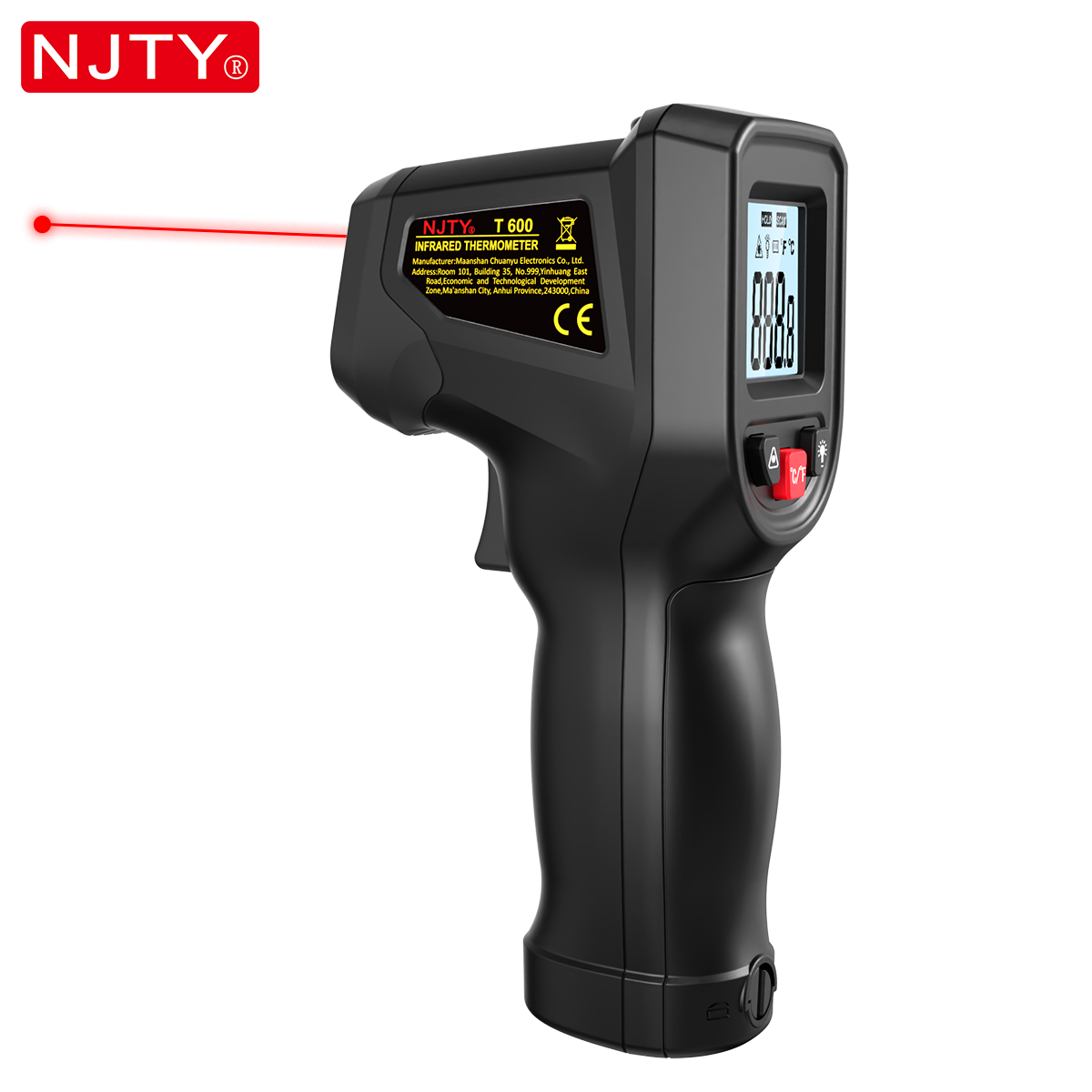 Industrial Laser Blaster - NJTY T600 Infrared Thermometer Gun Non-Contact