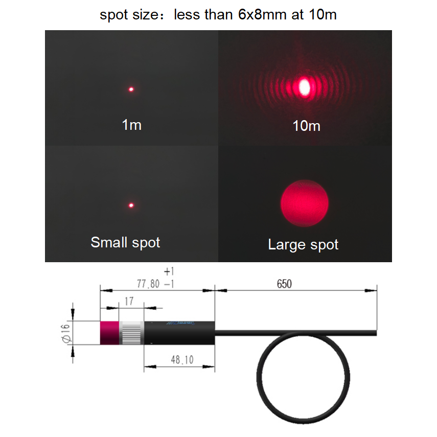Adjustable Focusing Red Dot La - Industrial Grade Laser 评论和价格