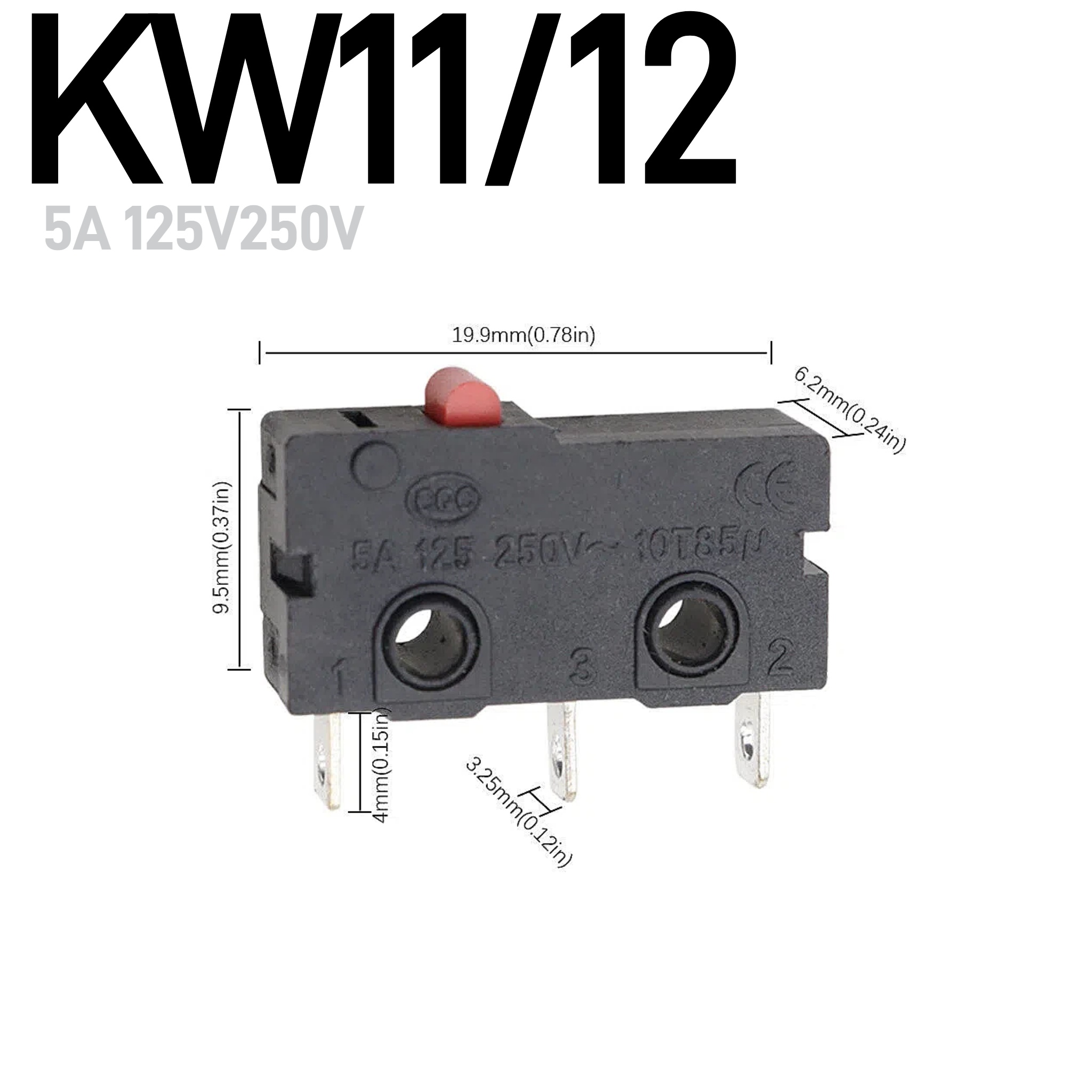 5-10-30pcs 5A 125V250V KW12 Tr - Limit Switch Cnc 评论和价格