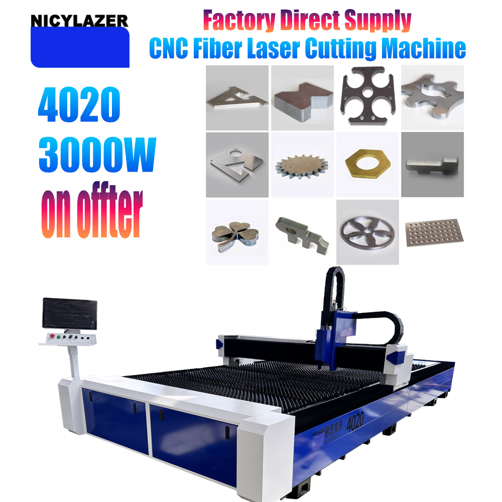 NICYLAZER CNC 3000W 4020 Fiber - Industrial Laser Metal Cutting Machine 评论和价格