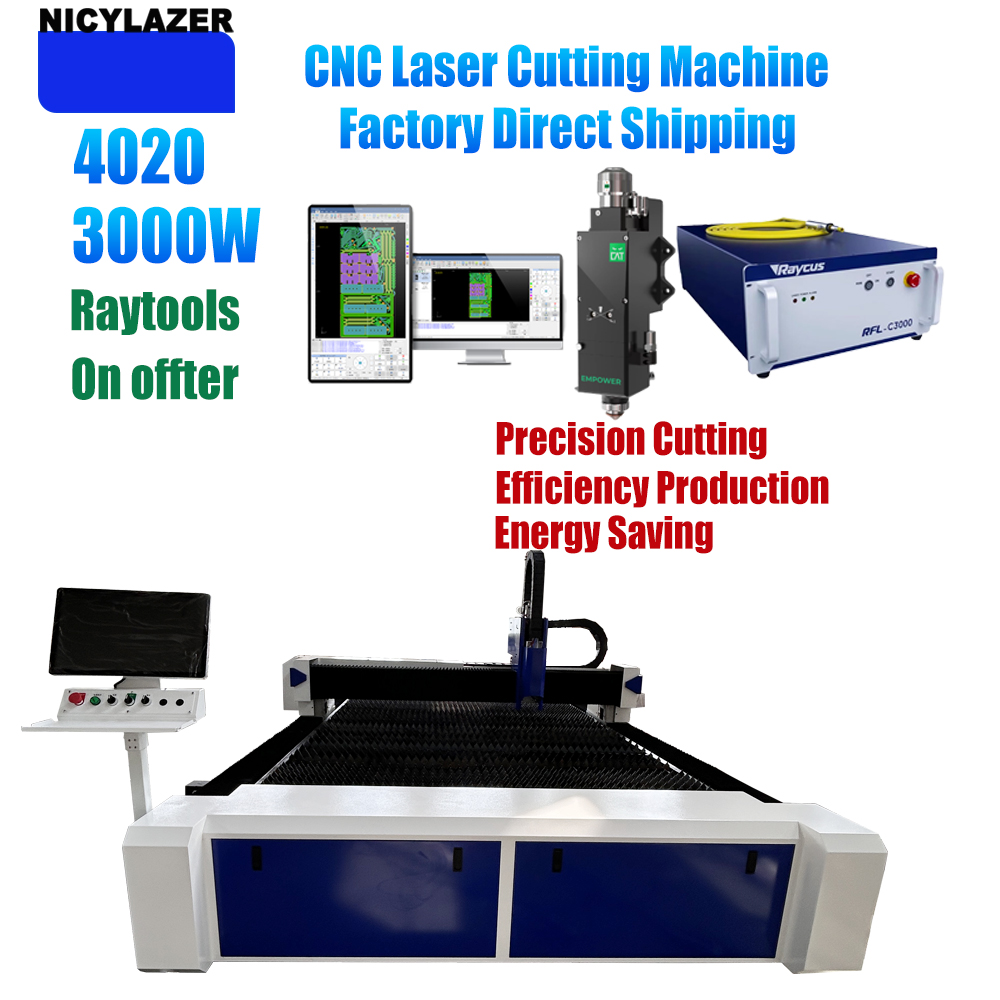 NICYLAZER CNC 3000W 4020 Fiber - Industrial Laser Metal Cutting Machine 评论和价格