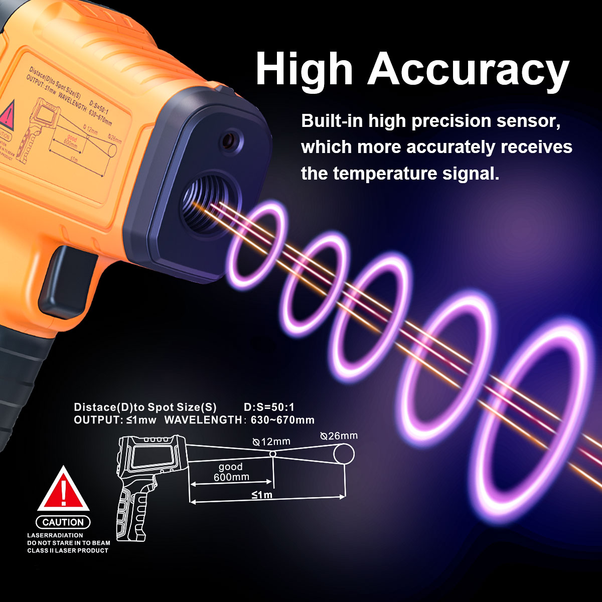DT1000 DT1600 Infrared Thermom - Industrial Laser Blaster 评论和价格