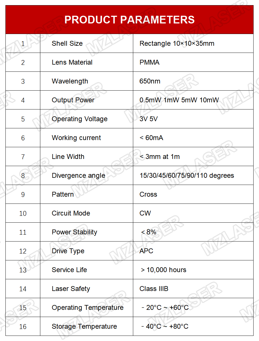 Compact Red Cross Laser Module - Industrial Grade Laser 评论和价格