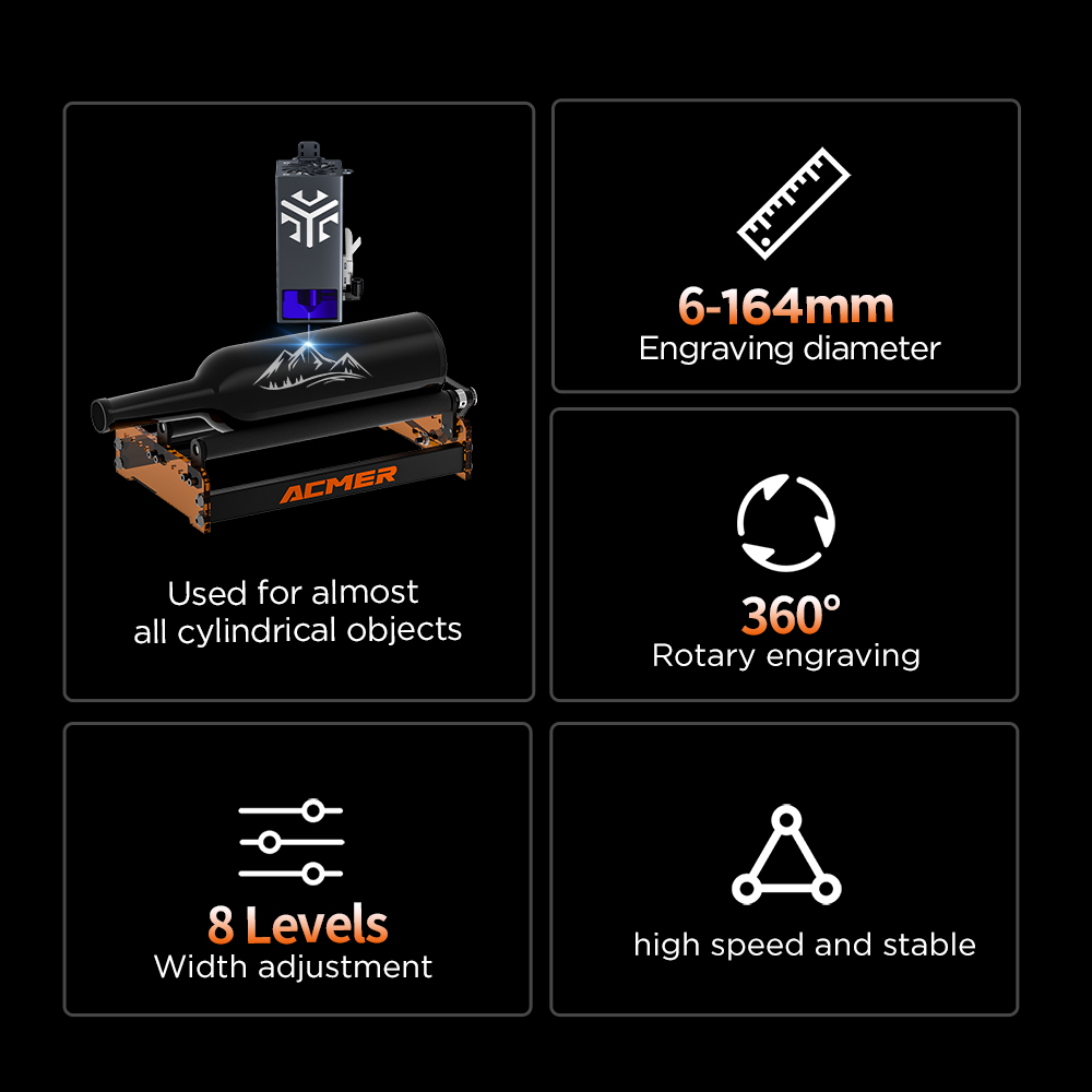 ACMER M3 Laser Rotary Roller 3 - Industrial Laser Cutting 评论和价格