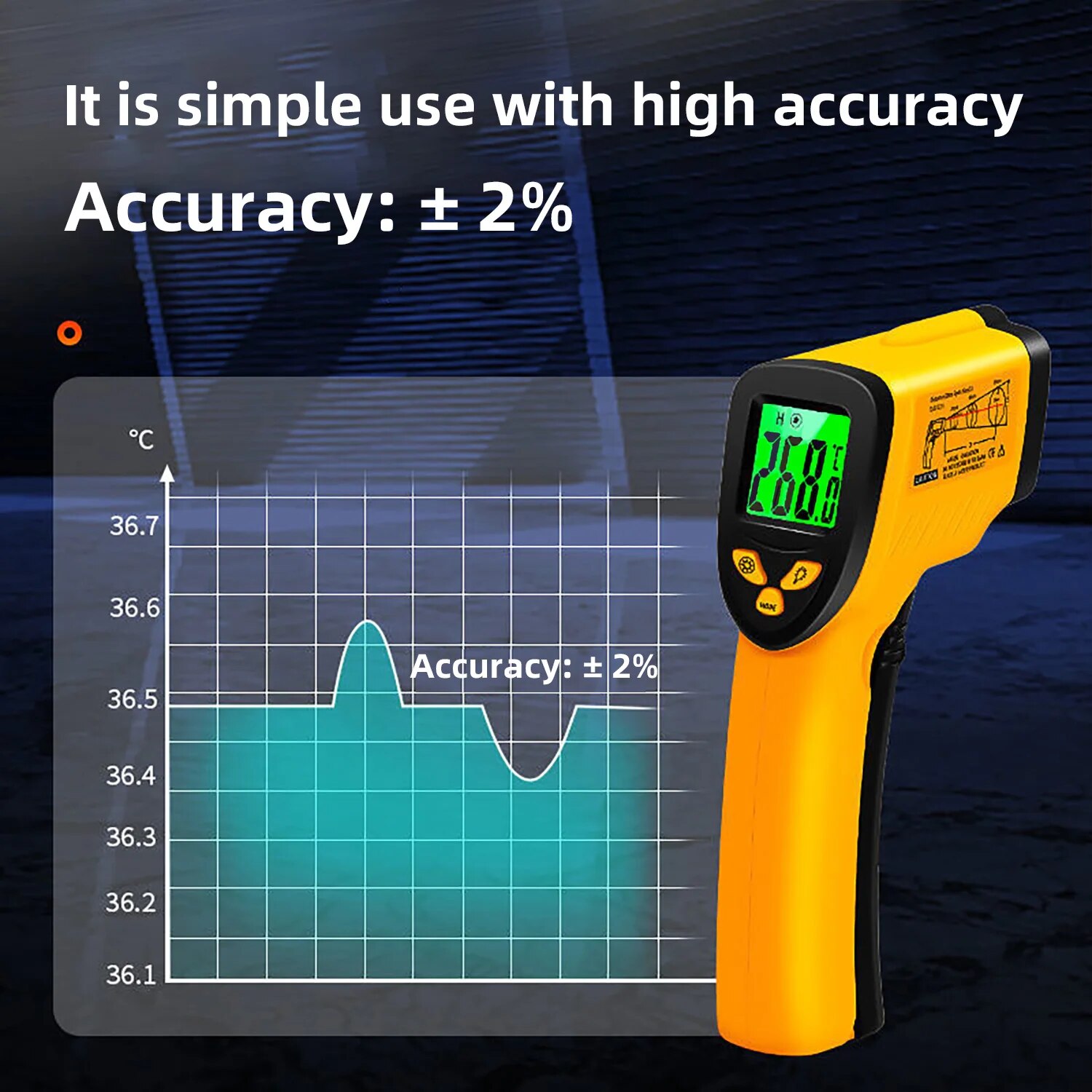 Digital Infrared Thermometer - - Industrial Laser Blaster 评论和价格