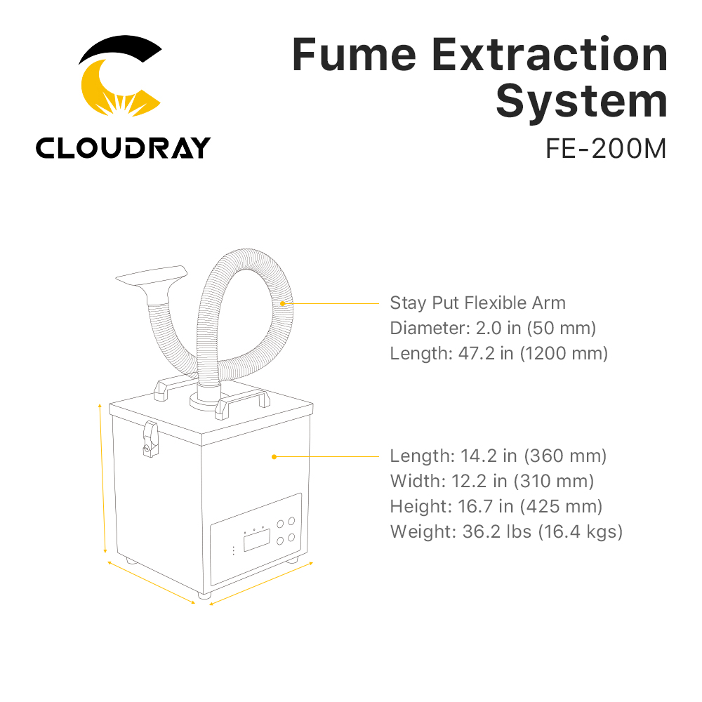 Cloudray Fume Extraction Syste - Industrial Laser Cutting 评论和价格